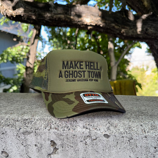 MAKE HELL A GHOST TOWN - Trucker Hat