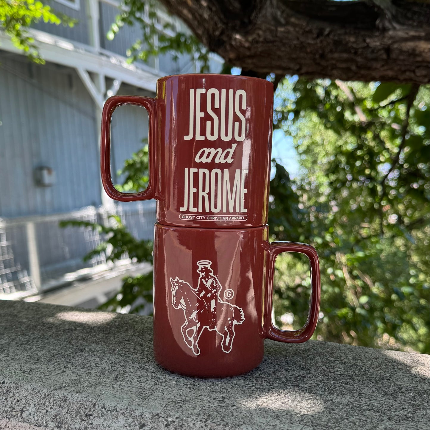 Jesus and Jerome - Mug