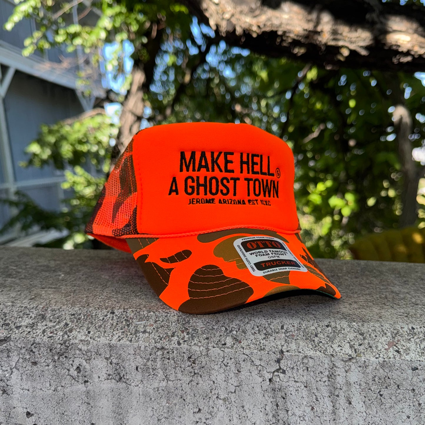 MAKE HELL A GHOST TOWN - Trucker Hat