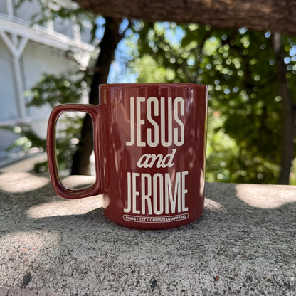Jesus and Jerome - Mug