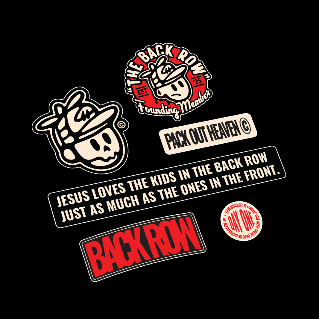 Back Row - Sticker Pack