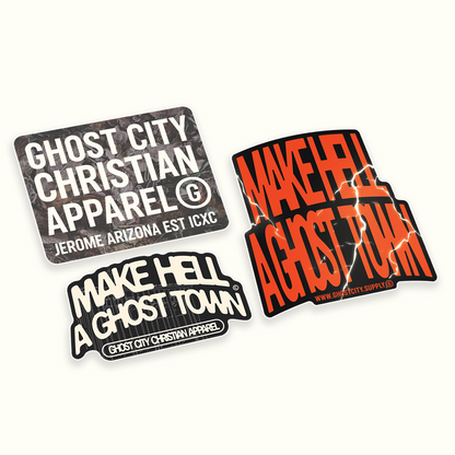 Sticker Pack - Ghost City / "MAKE HELL A GHOST TOWN"