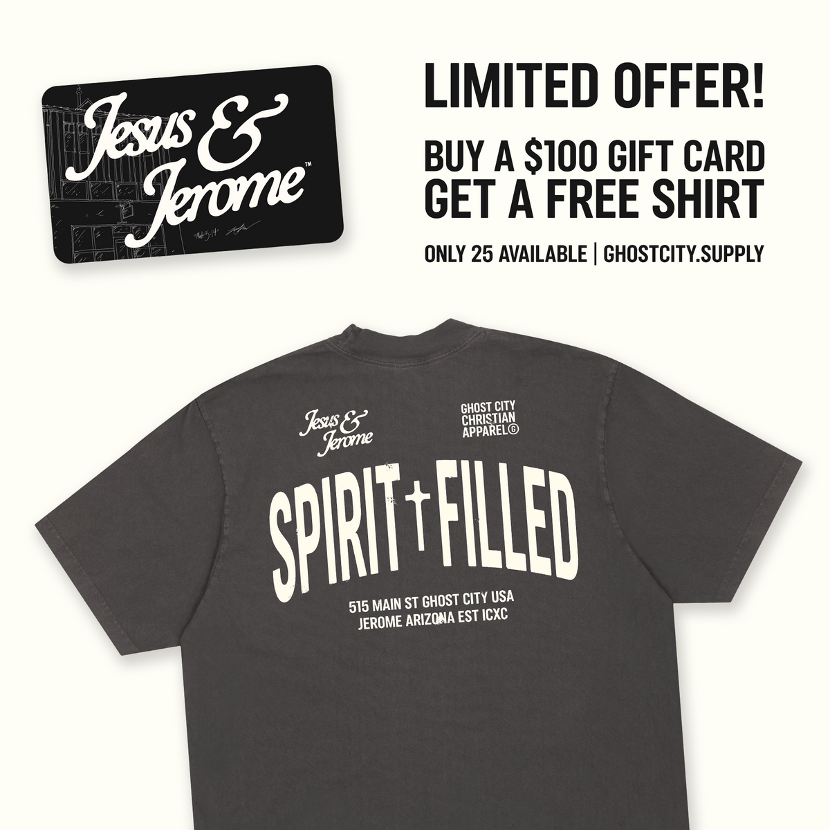 Limited Edition - $100 Gift Card & Free Shirt